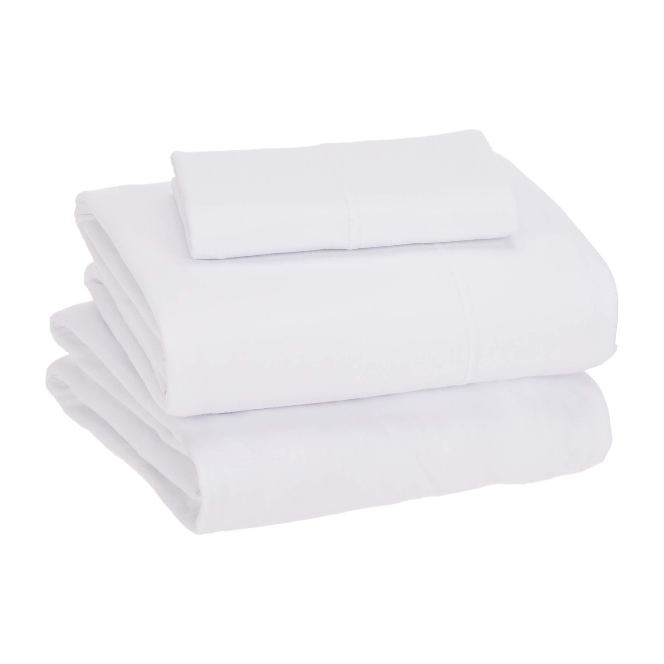 Amazon Basics cotton jersey close-up highlighting soft knit and flexibility