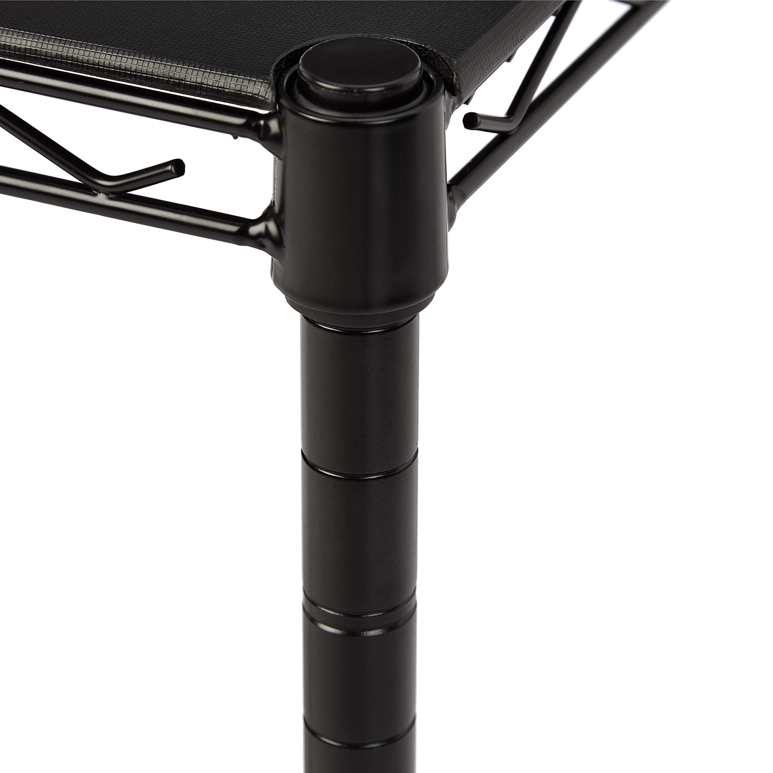 Amazon Basics 2-Shelf Stackable Storage small-space setup ready to organize.