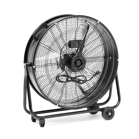 Amazon Basics UL-certified 24in drum fan ensures safe operation in commercial and home settings.