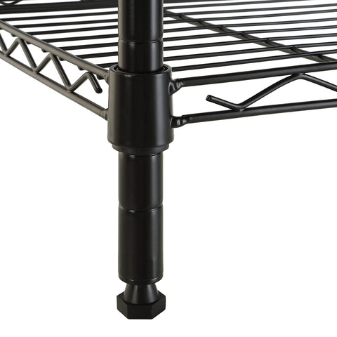 Amazon Basics 5-Shelf Tower fits narrow corners for organized storage