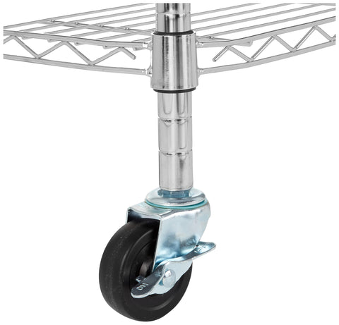 Amazon Basics adjustable-height shelves offer customizable storage in any room