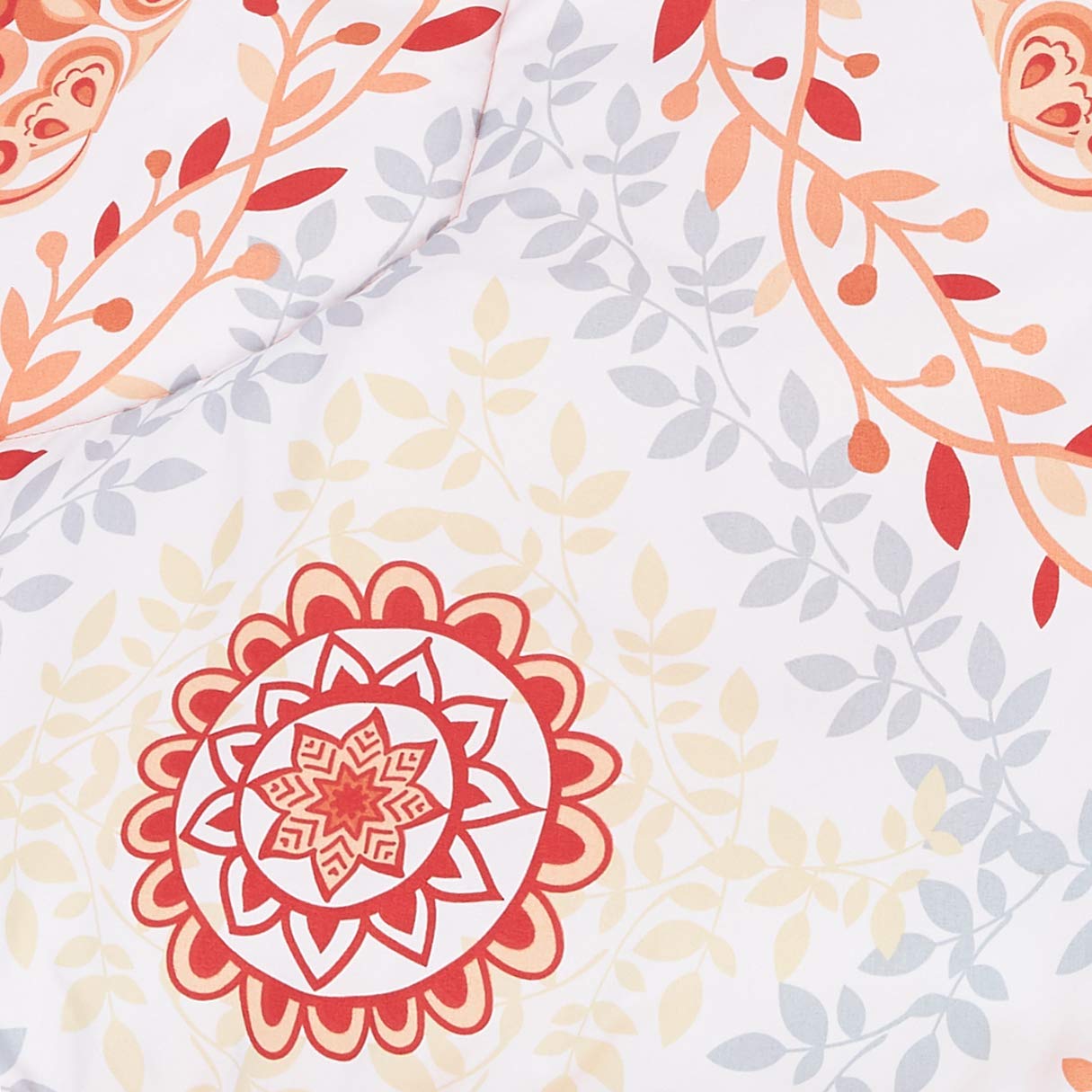 Amazon Basics allover coral medallion design adds stylish touch to bedroom