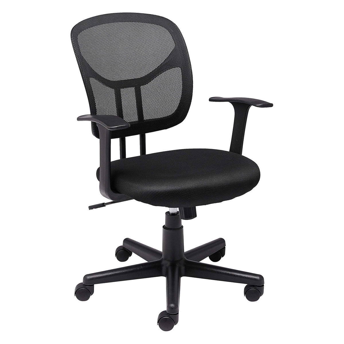 Amazon Basics breathable mesh back chair promoting airflow during long work sessions
