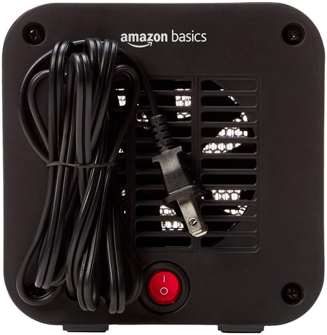 Built-in tip-over safety feature on Amazon Basics heater