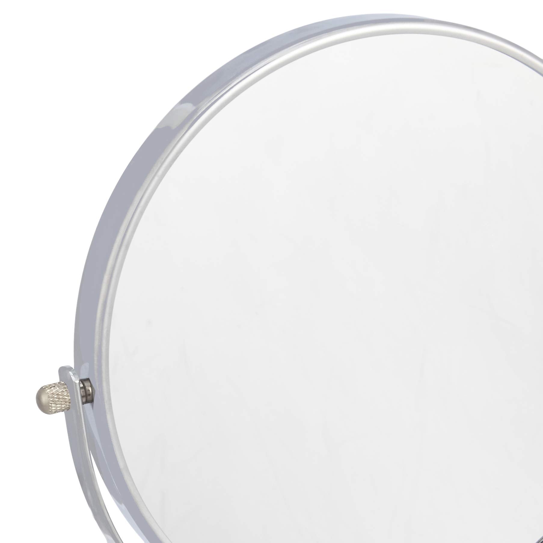 Amazon Basics chrome finish vanity mirror with adjustable arm for flexible viewing