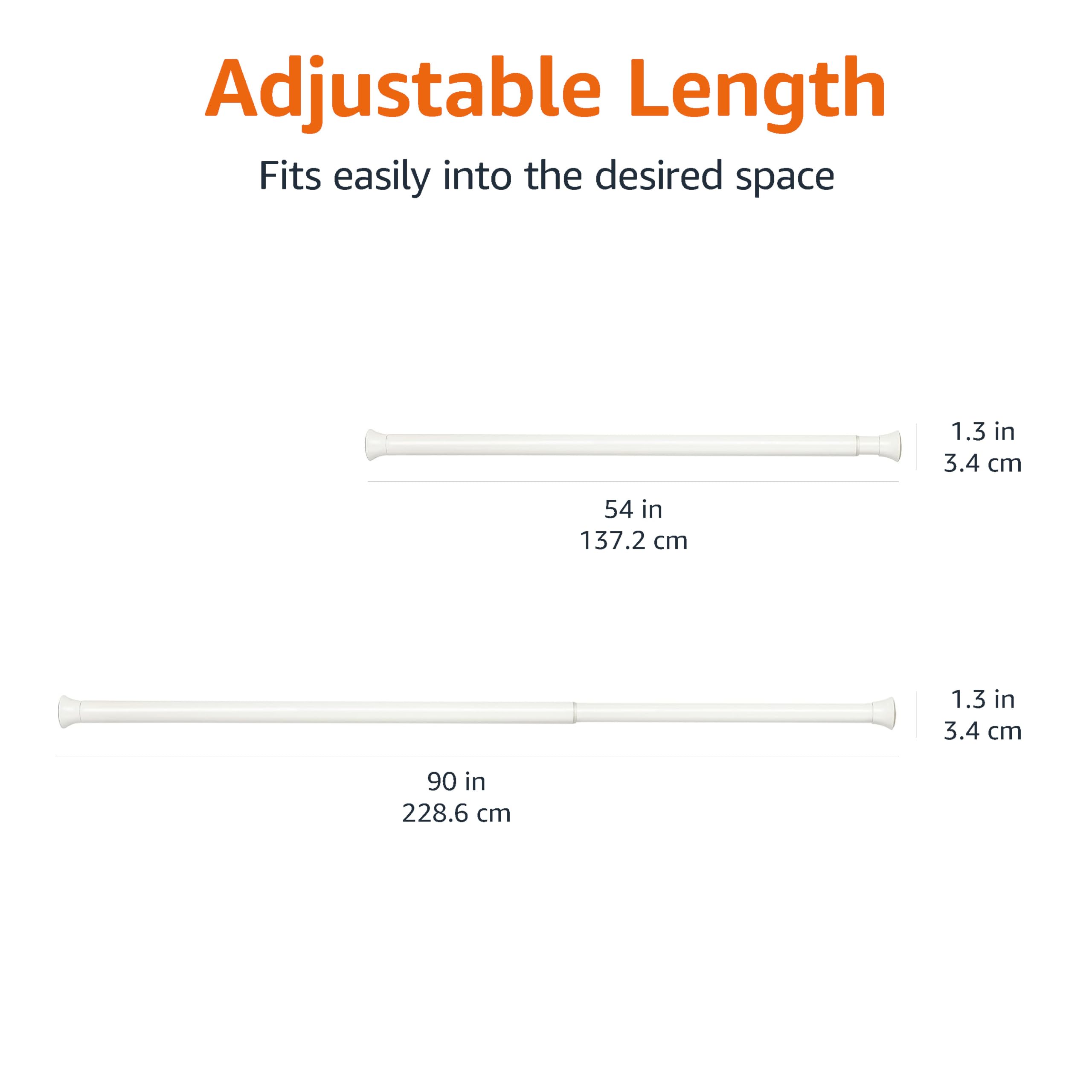 Amazon Basics classic finial detail adds a clean look