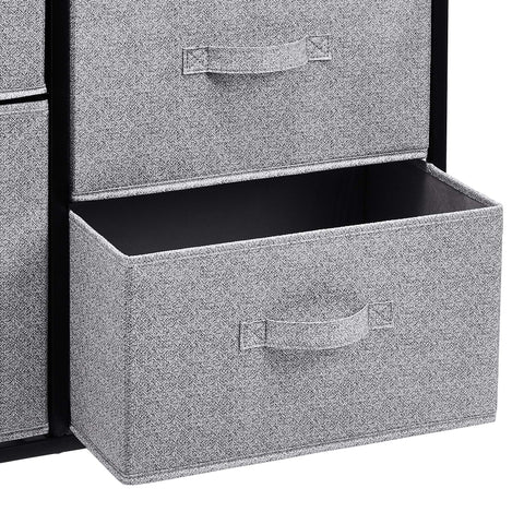 Amazon Basics closet organizer close-up of fabric drawer material and durable construction.