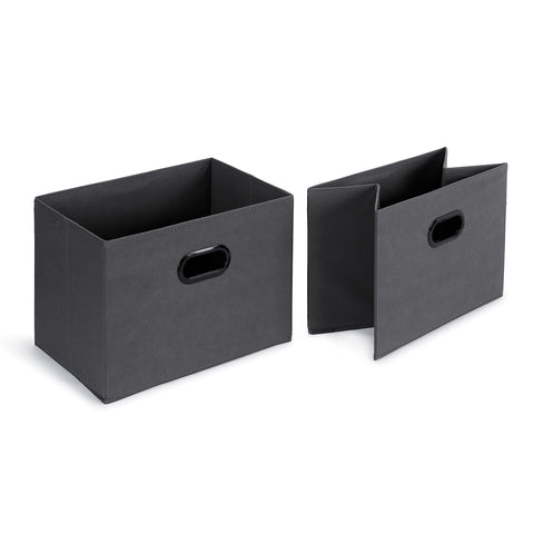 Amazon Basics closet organizer in a bedroom keeps essentials organized.