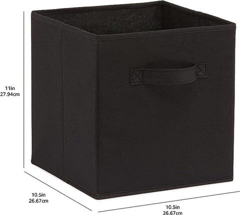 Amazon Basics storage bin sturdy yet lightweight for toy or clothing organization.