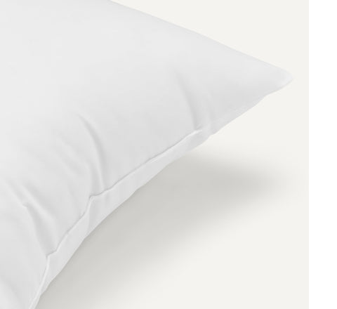 Pillow insert arrives compressed and refluffs quickly to restore loft.