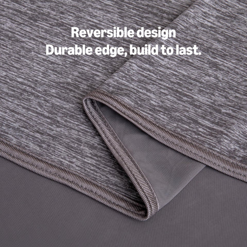 Amazon Basics cooling blanket double-sided design for versatile cooling.