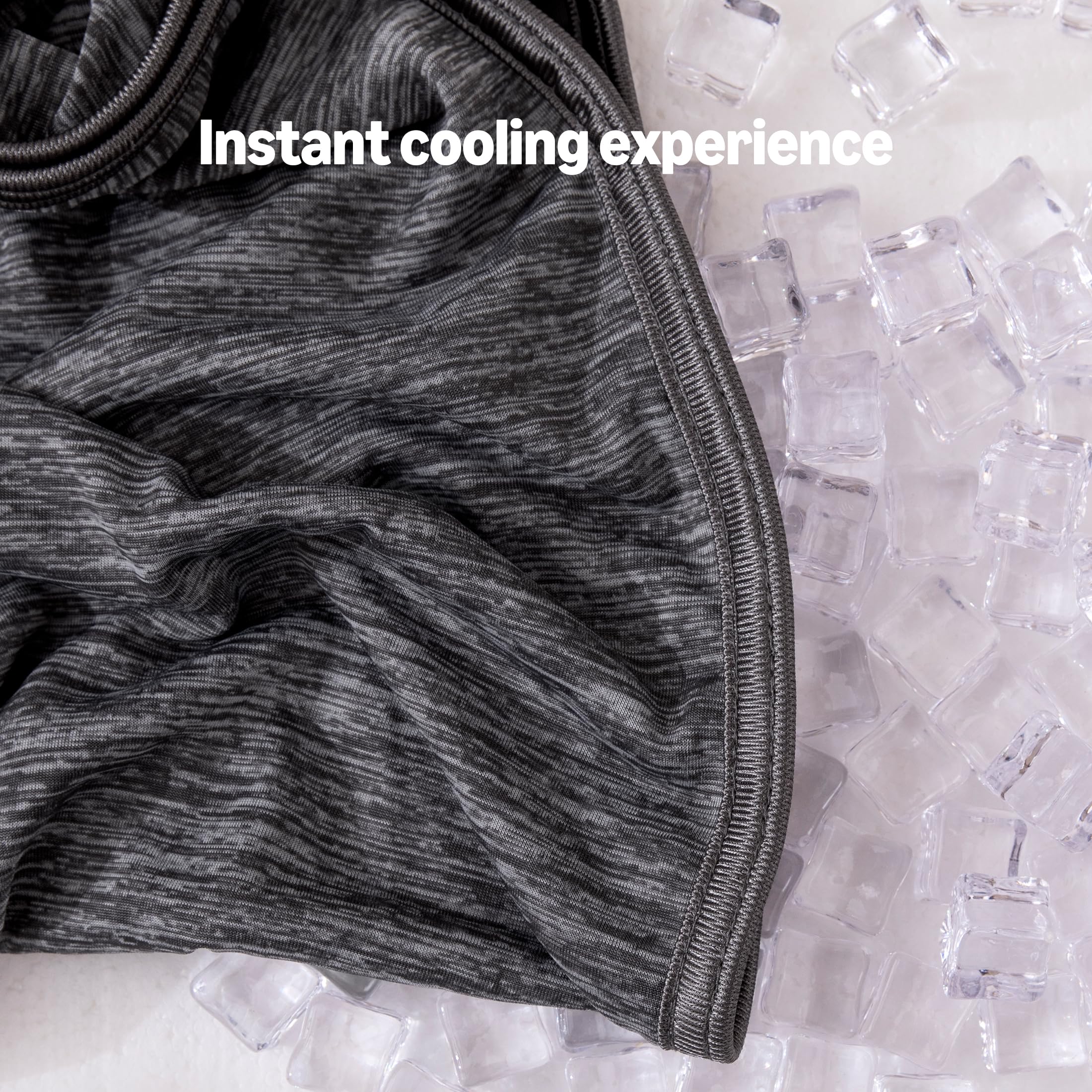 Amazon Basics king size cooling blanket for bed, 90x108 inches, breathable and light.