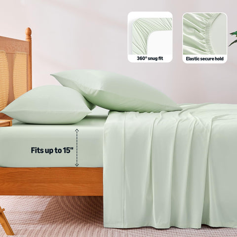 Envelope-closure pillowcases included with Amazon Basics cooling sheets