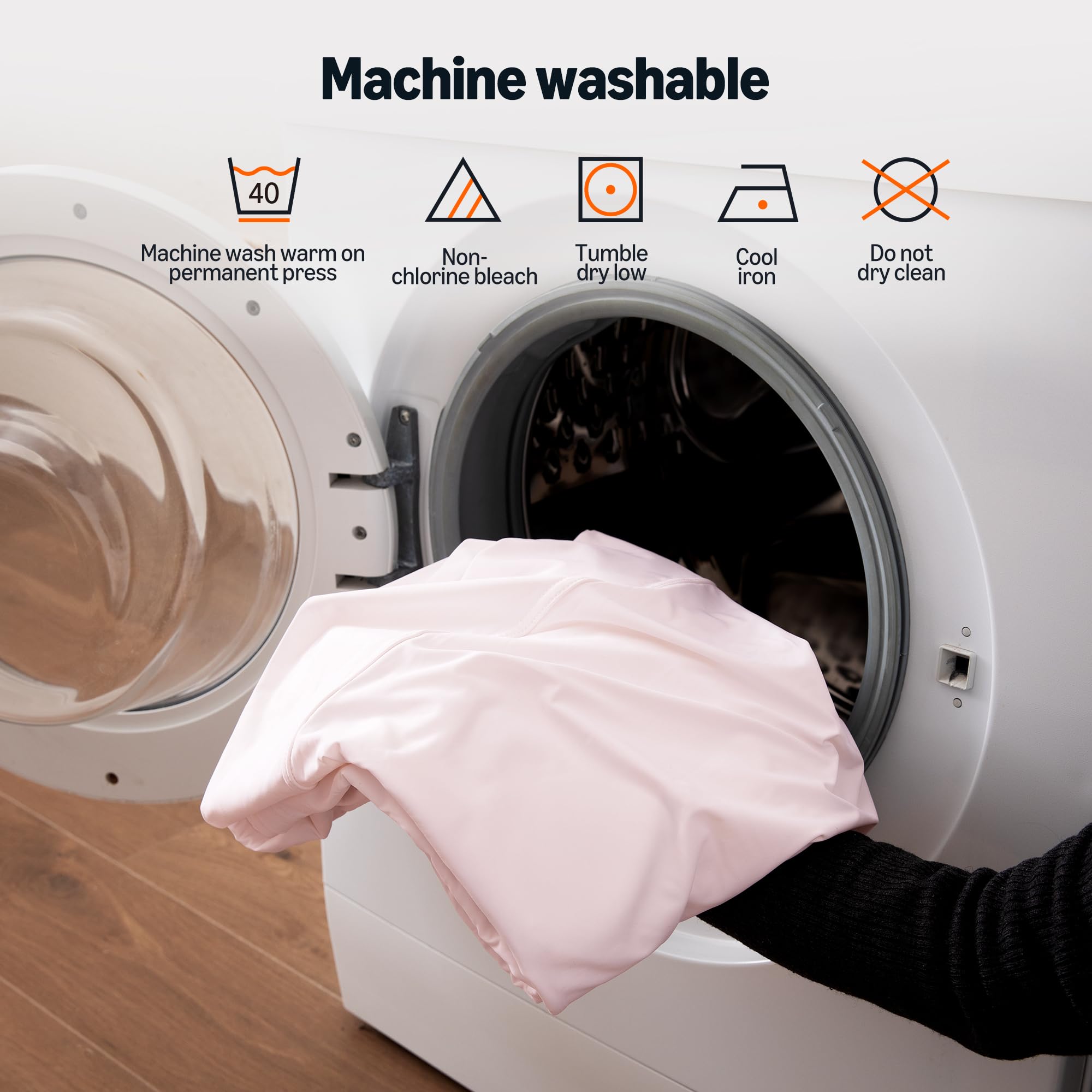 Amazon Basics cooling sheets packaging highlights eco-friendly material option.