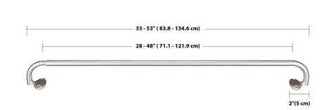 Amazon Basics rod supports up to 16 pounds for moderately heavy curtains.