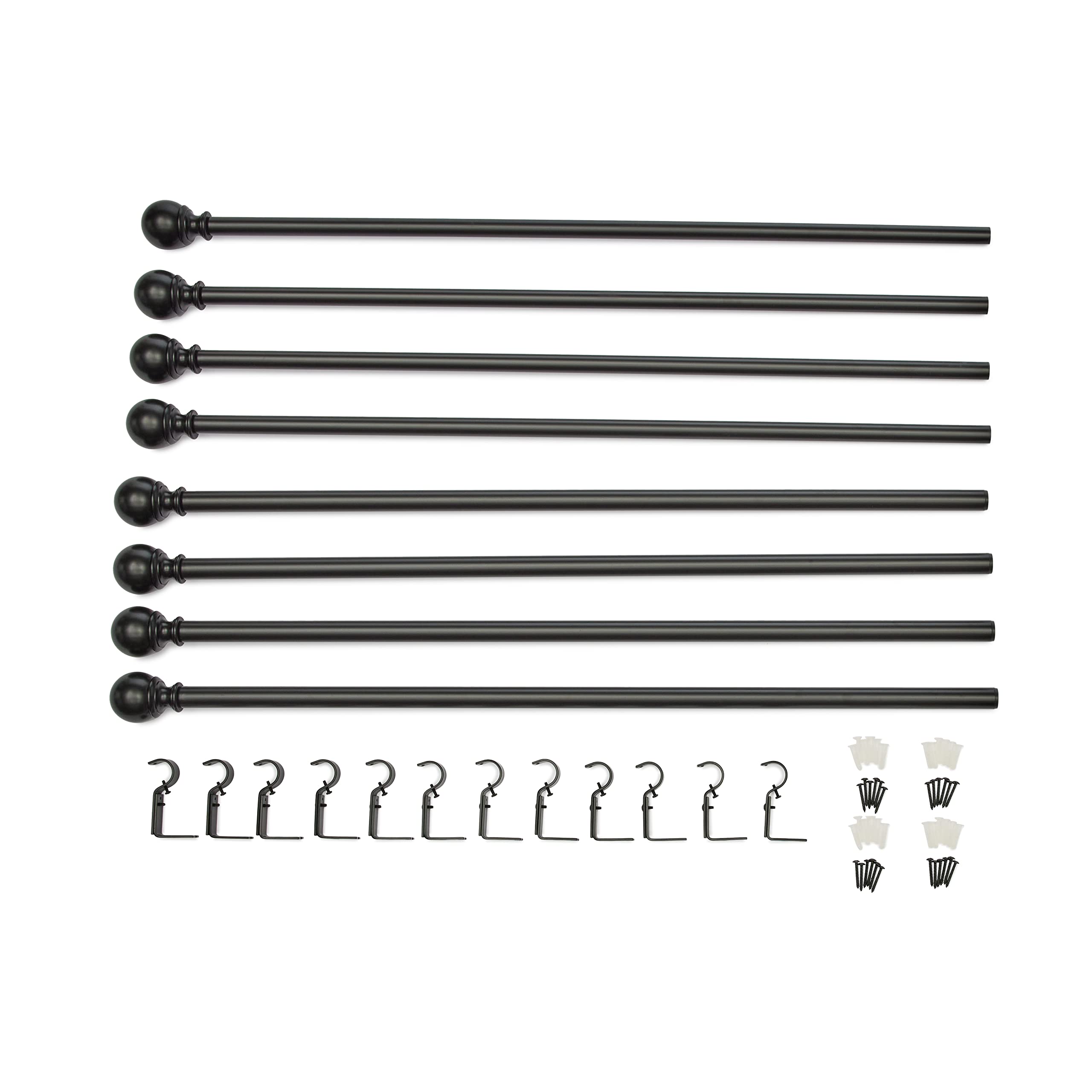 Amazon Basics adjustable-length rod extending from 36 to 72 inches for flexible fit