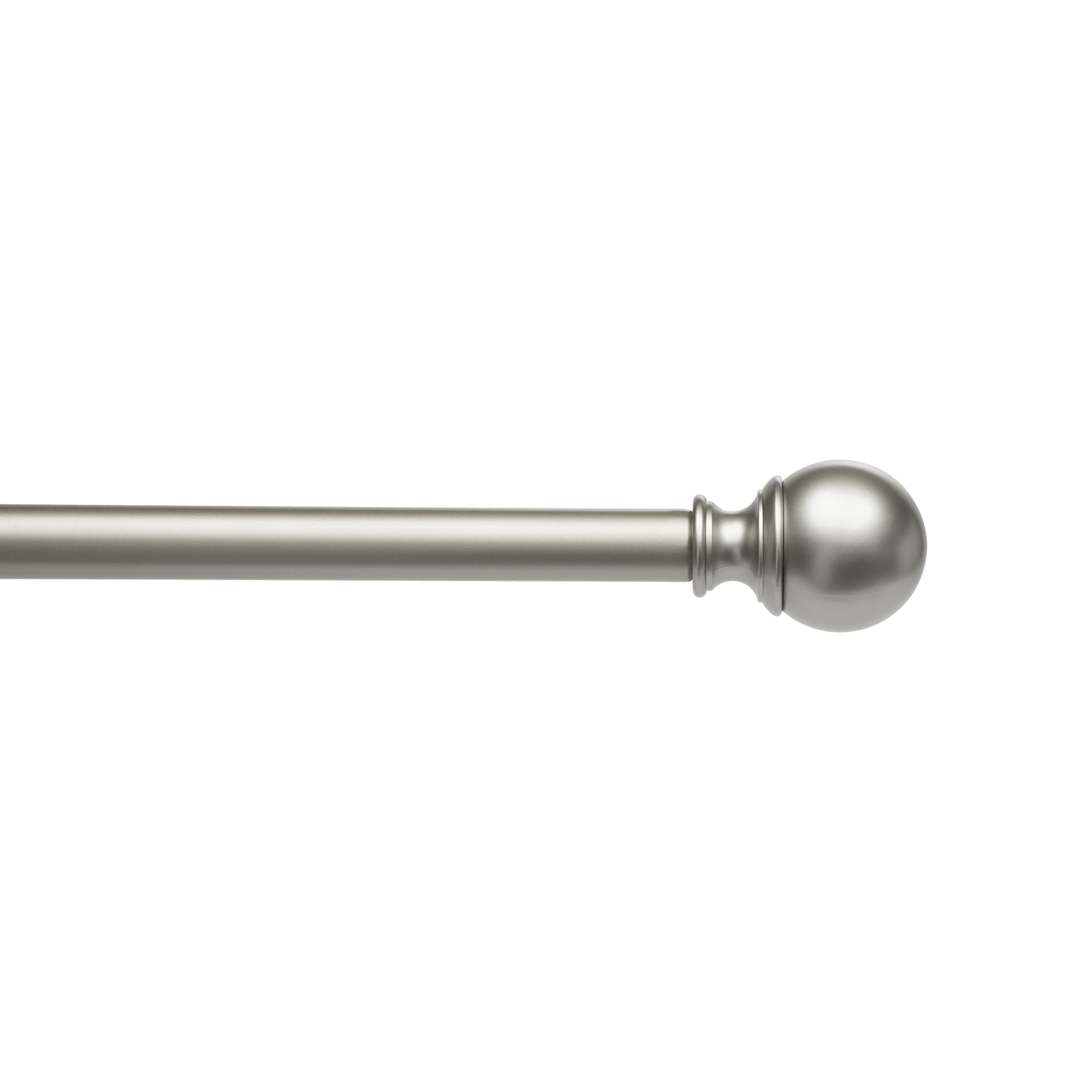 Amazon Basics nickel finish supports heavier fabrics up to 22 pounds