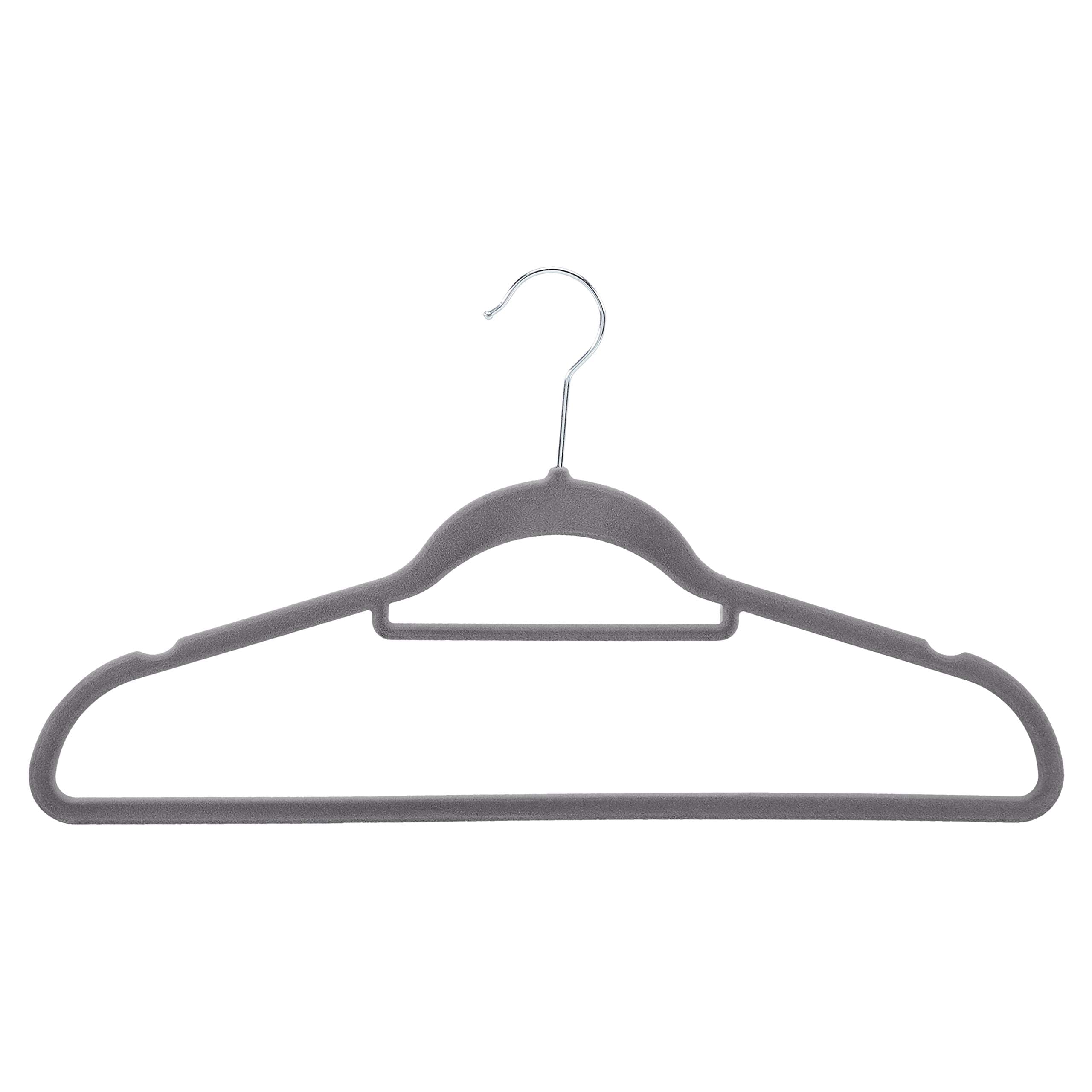 Amazon Basics curved-arc hanger reducing wrinkles and preserving garment shape