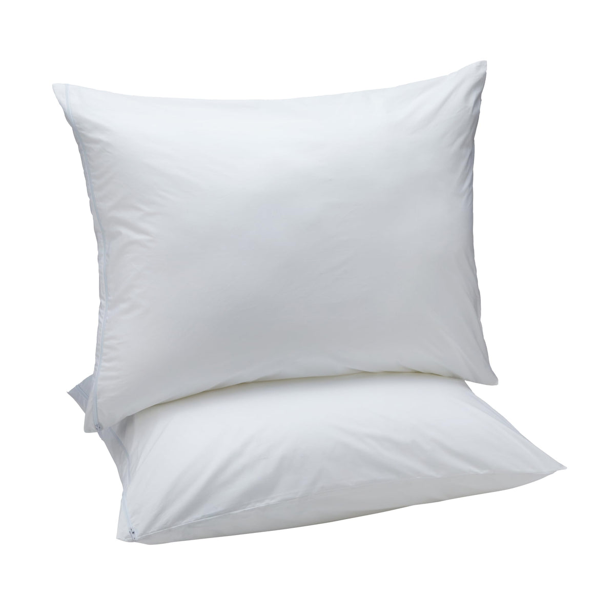 Amazon Basics down-alternative pillow front view shows soft loft for comfort