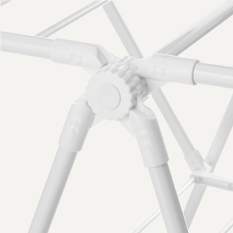 Amazon Basics sturdy frame supports up to 70 lbs of laundry.