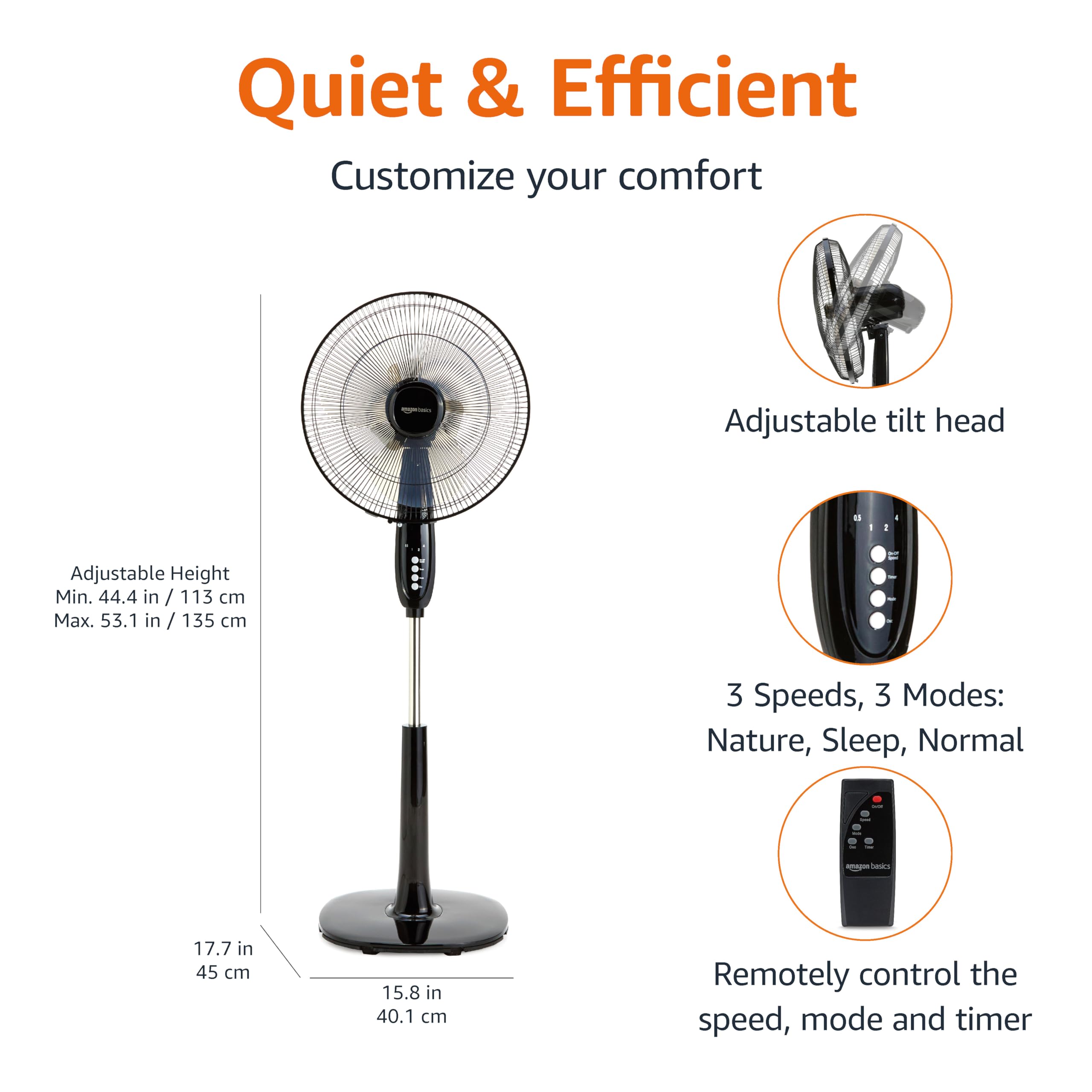 Amazon Basics dual-blade oscillating fan boosts cooling efficiency
