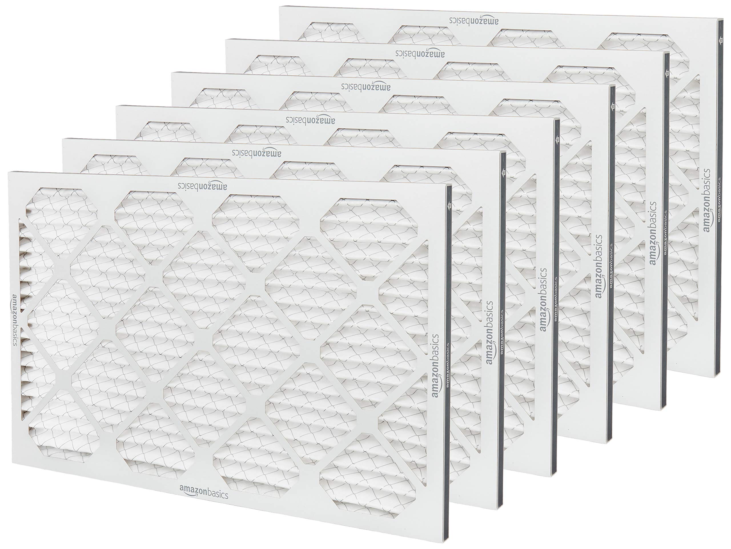 Amazon Basics electrostatic filter material close-up captures small particles
