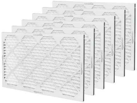 Amazon Basics electrostatic filter material close-up captures small particles