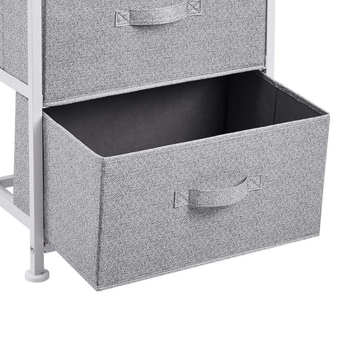 Sturdy steel frame of the Amazon Basics storage organizer