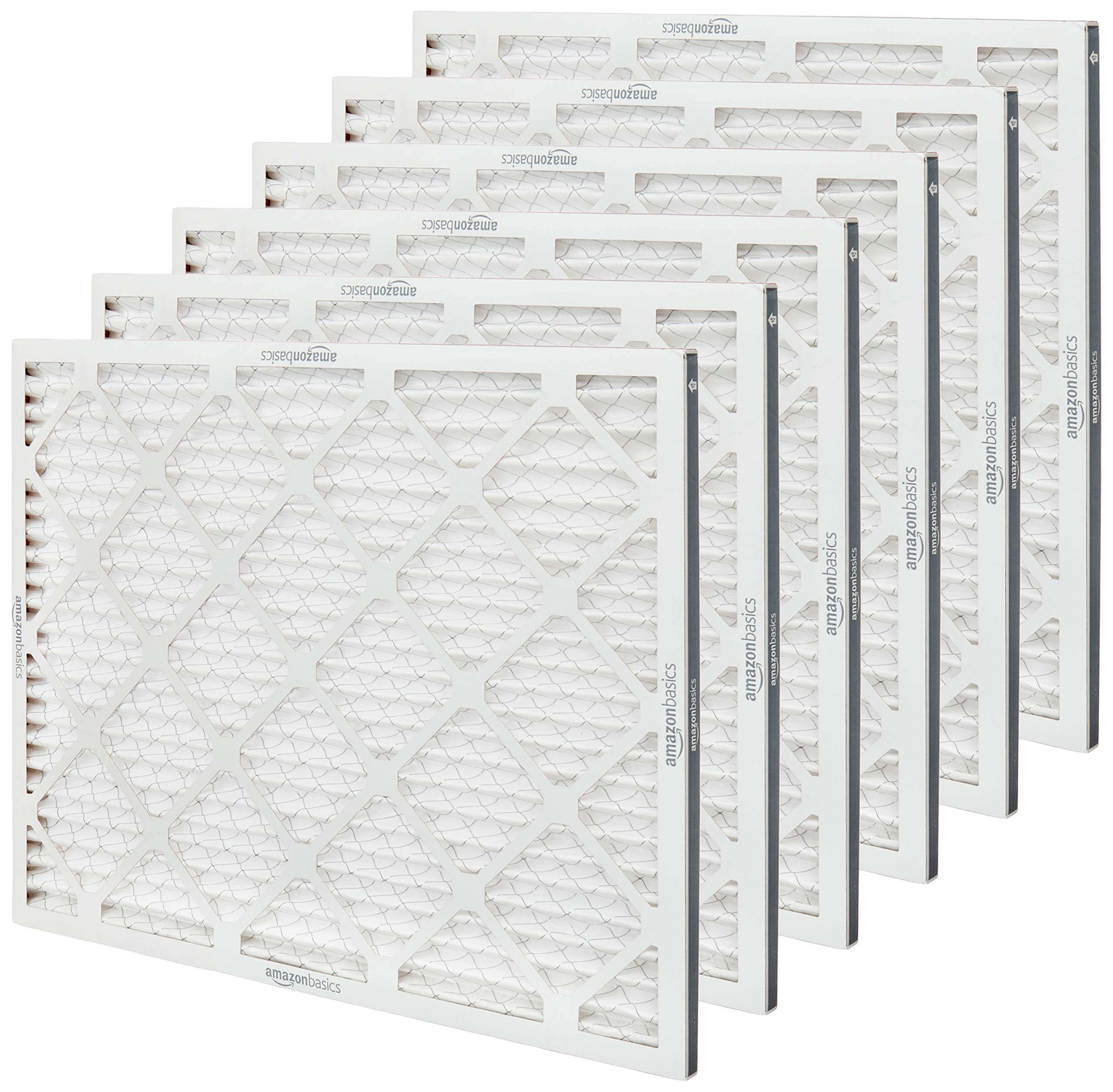 Amazon Basics filter frame close-up highlights durable beverage-board frame.