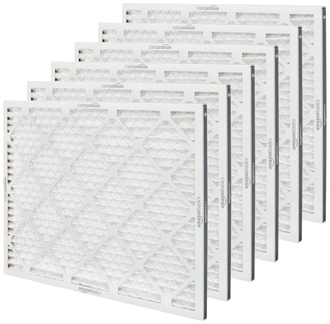 Amazon Basics filter frame close-up highlights durable beverage-board frame.