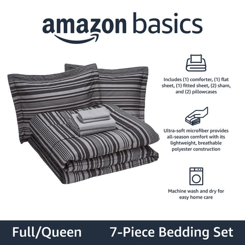 Amazon Basics flat sheet 66 x 96 enhances bed coverage and easy care