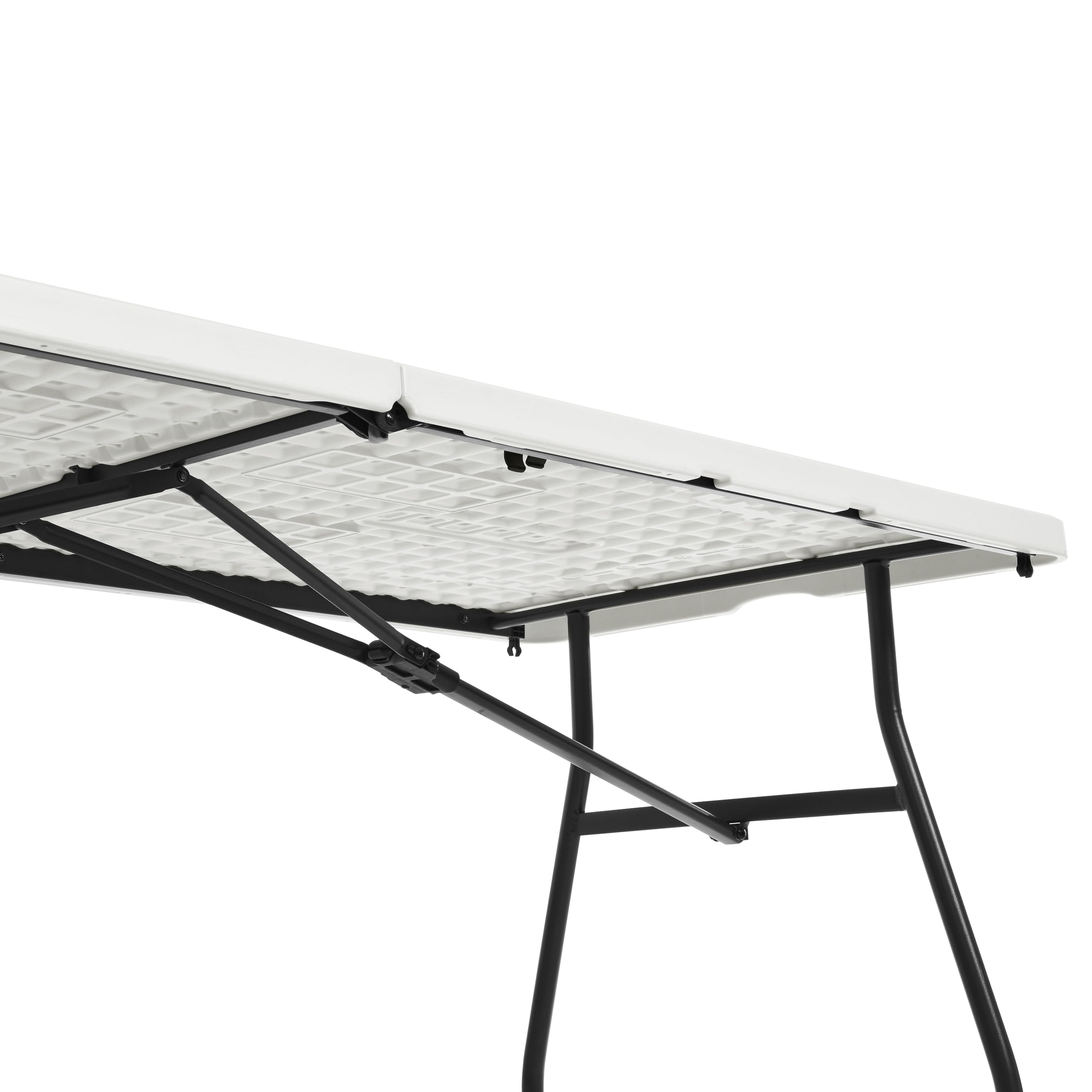 Amazon Basics table with non-marring feet protects floors