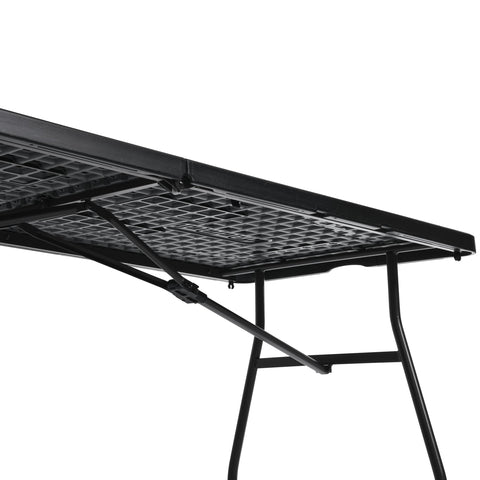 Amazon Basics folding table non-marring feet protect floors during use