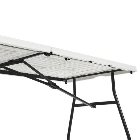 Amazon Basics table with non-marring feet protects floors