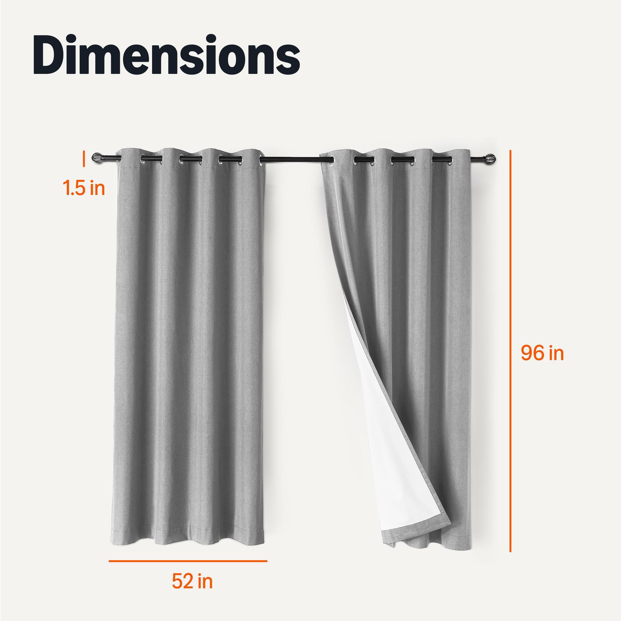 Eco-friendly Amazon Basics curtains made from recycled polyester