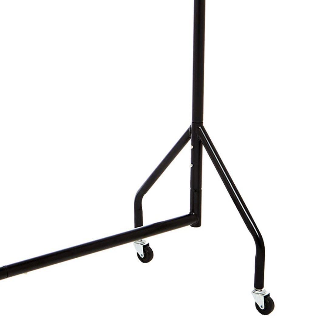 Amazon Basics garment rack in use at home or shop for flexible display