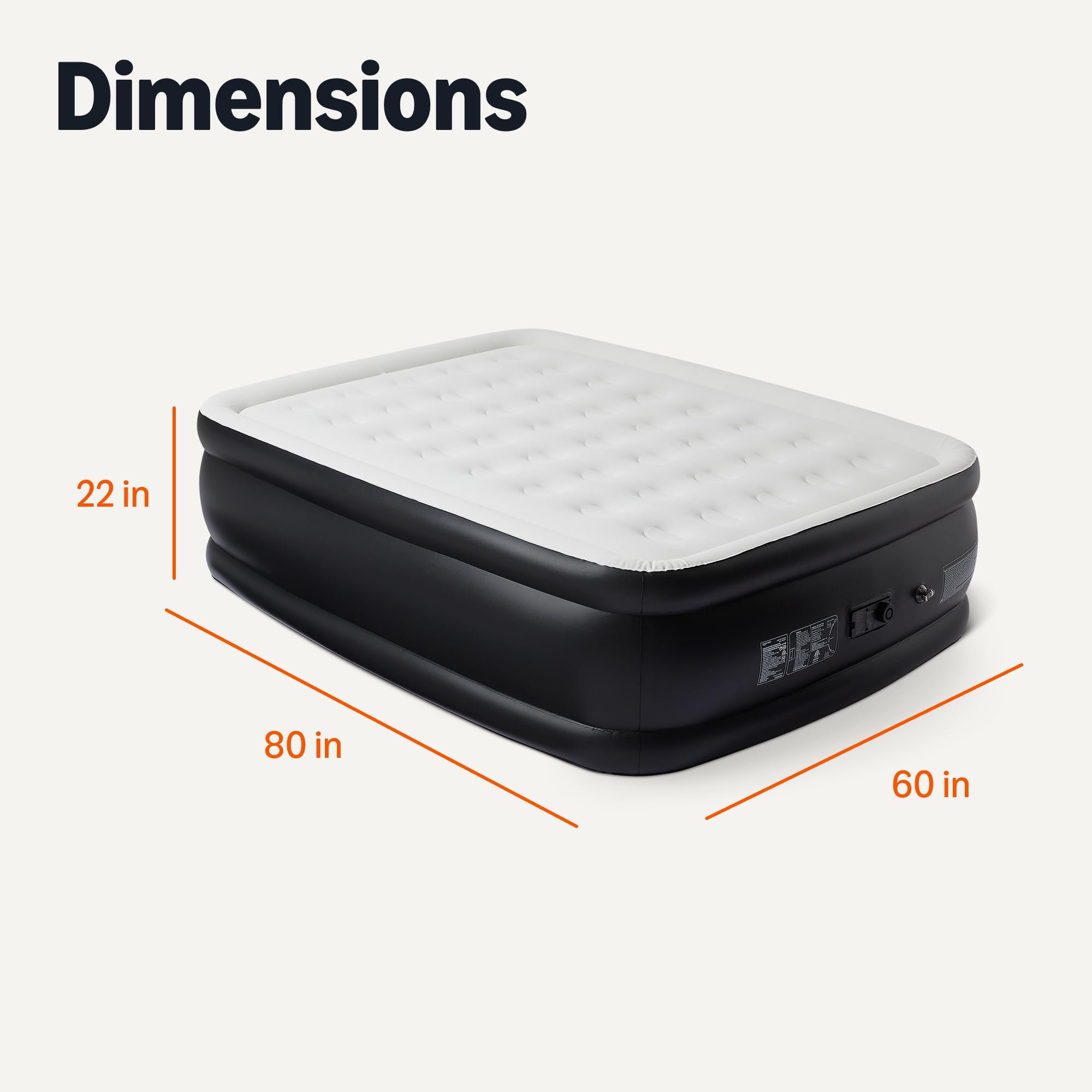 Amazon Basics inflatable mattress suitable for indoor and outdoor use