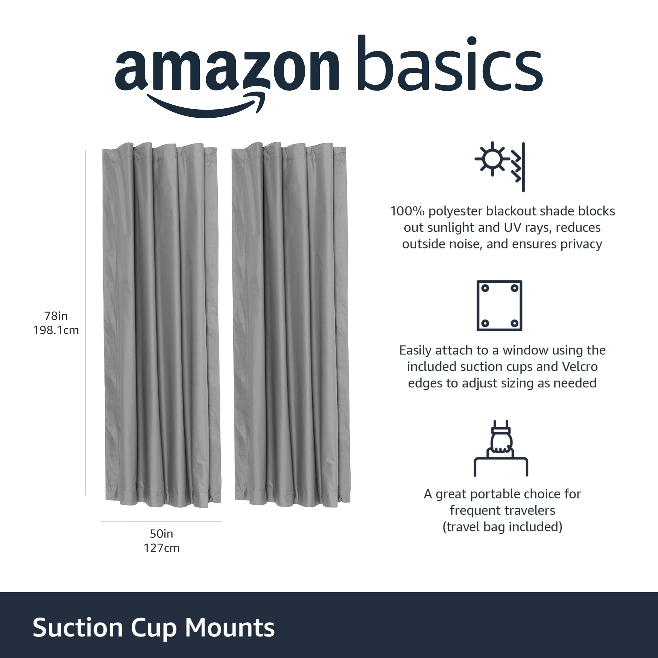 Amazon Basics insulation-focused curtain enhances room energy efficiency and comfort.