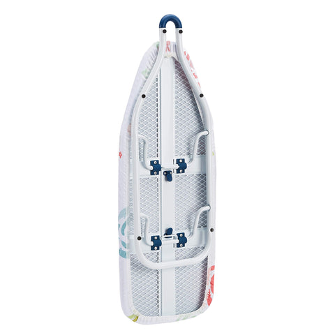 Amazon Basics ironing board with non-slip feet offers stable use