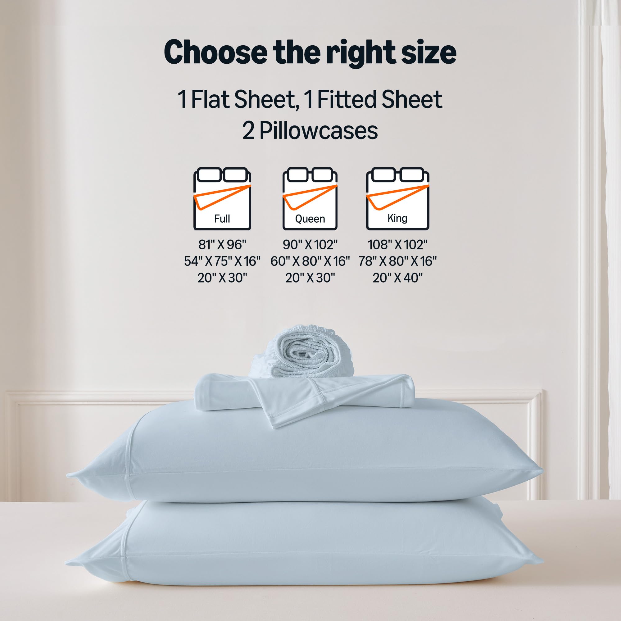Amazon Basics blue sheet set resists wrinkles for quick bed makeovers
