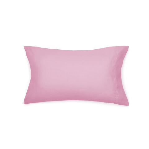 Amazon Basics pink twin flat sheet showcases generous weave for secure, comfy fit