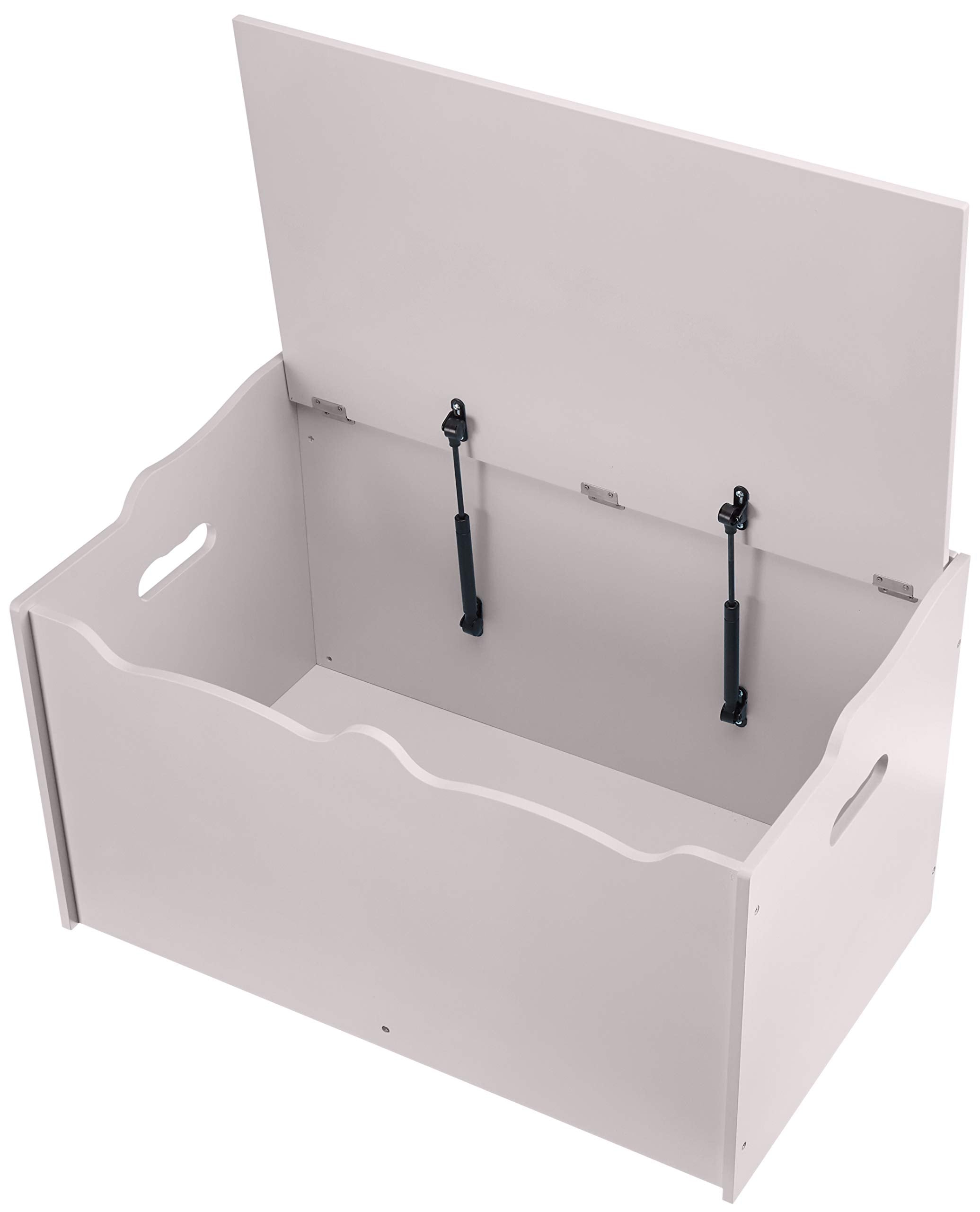 Amazon Basics gray chest fits into most bedrooms and playrooms