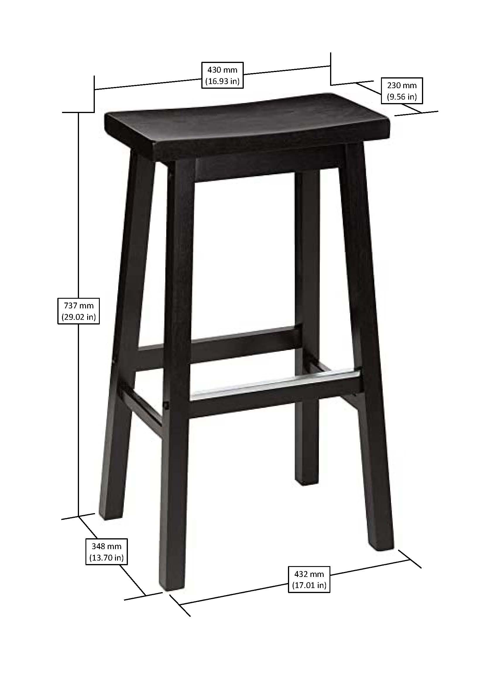 Contemporary kitchen island with Amazon Basics stools at counter height