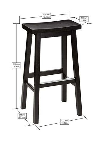 Contemporary kitchen island with Amazon Basics stools at counter height