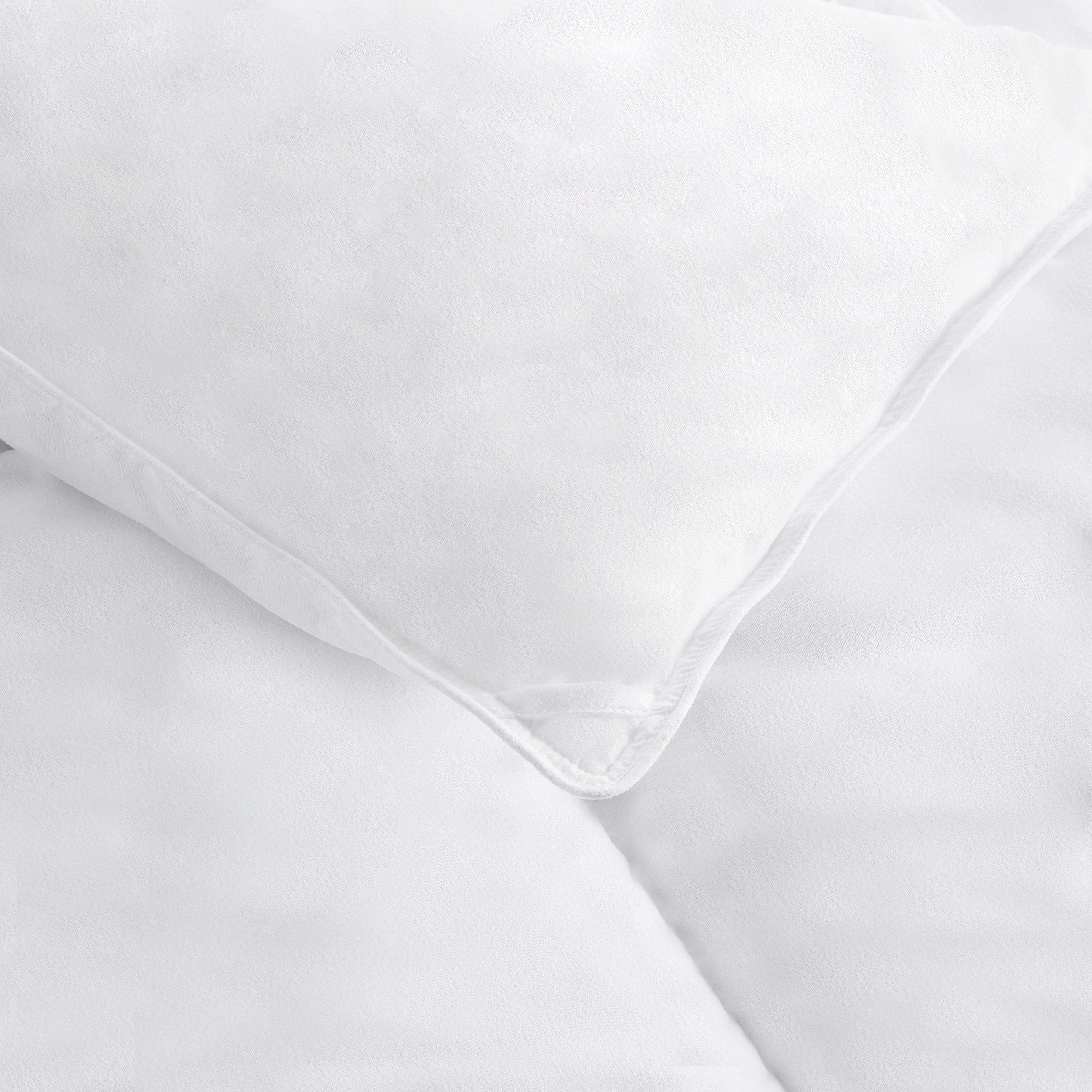 Amazon Basics machine-washable bedding for easy care and freshness.