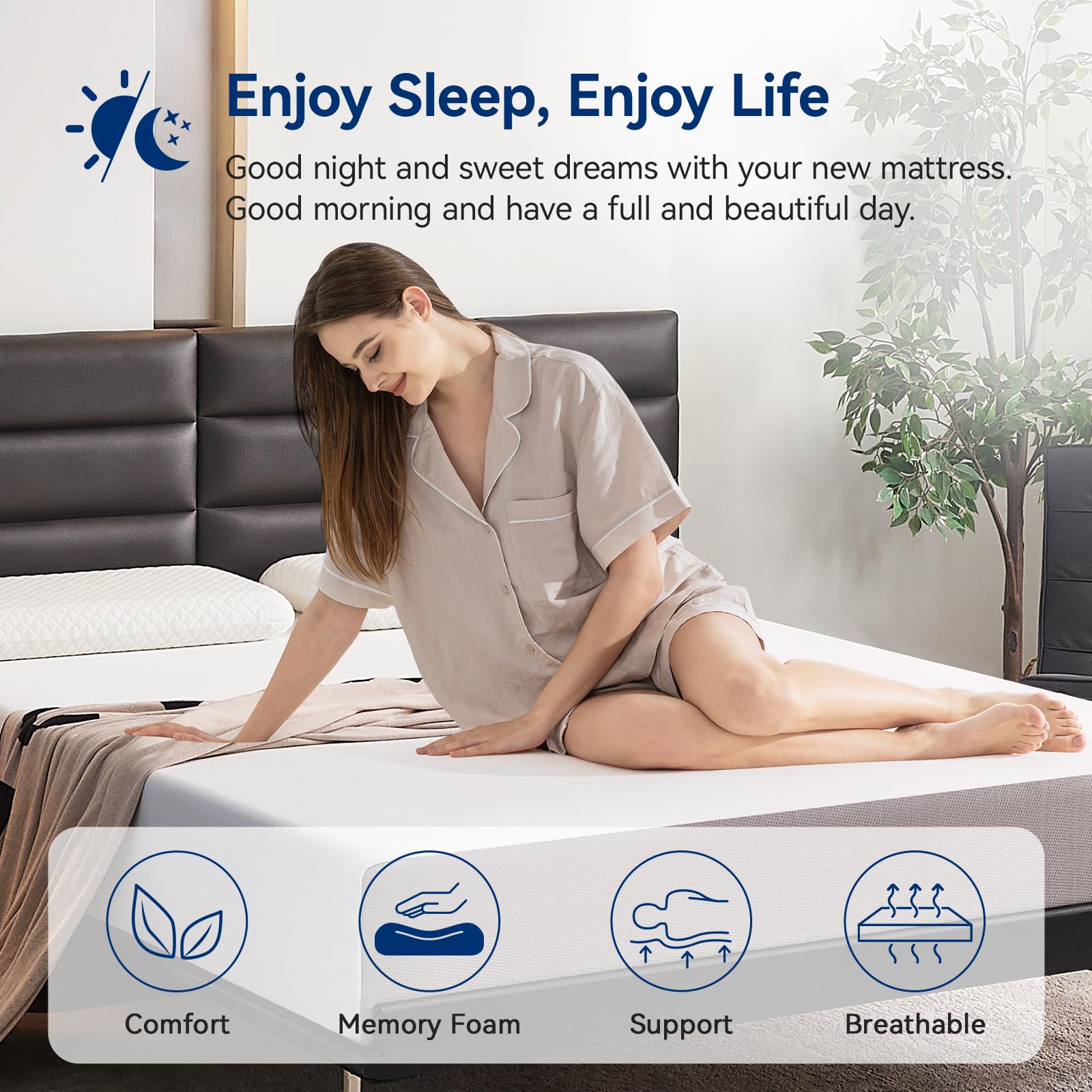 Amazon Basics memory foam mattress uses CertiPUR-US foam for quality.