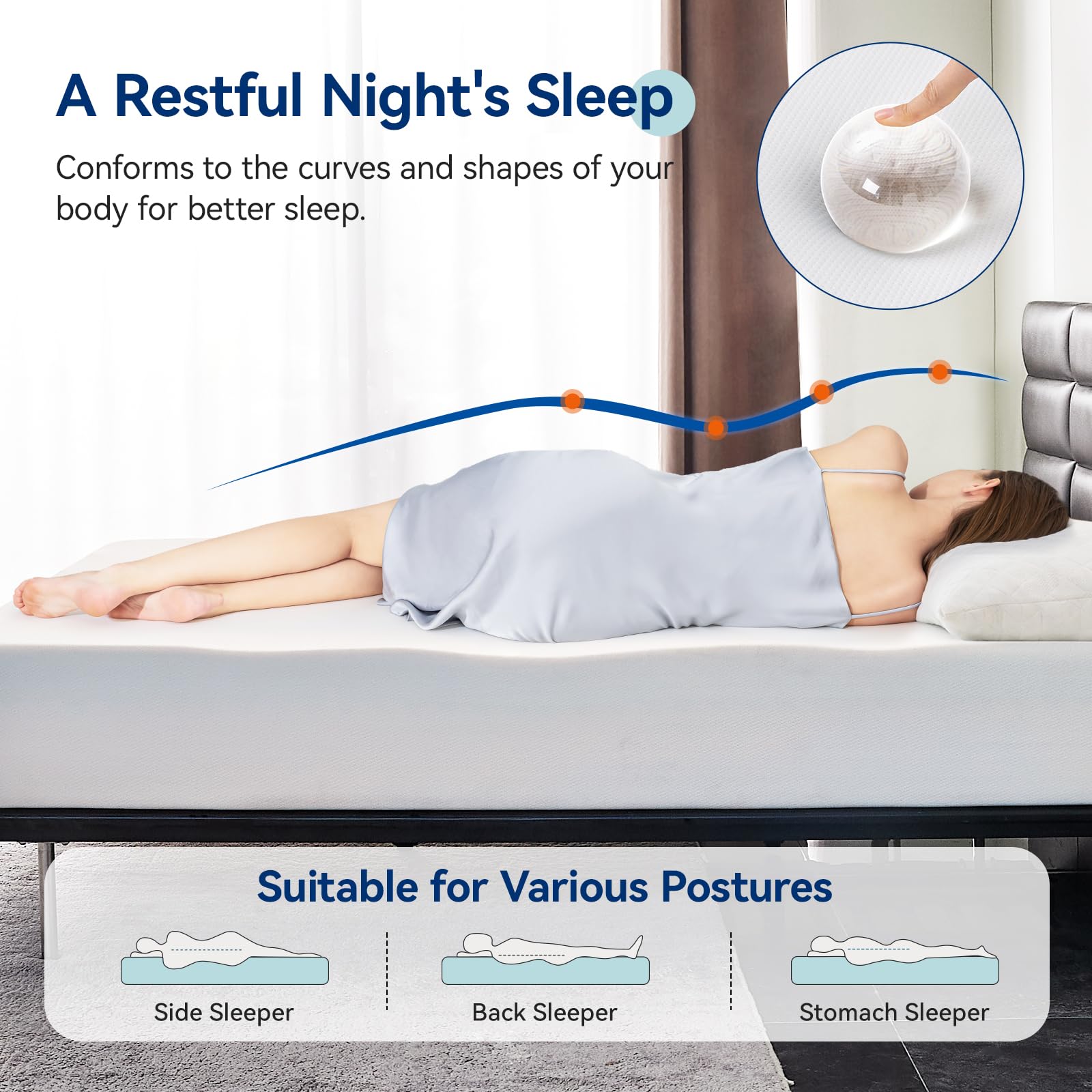Amazon Basics memory foam mattress arrives vacuum-packed for compact shipping.