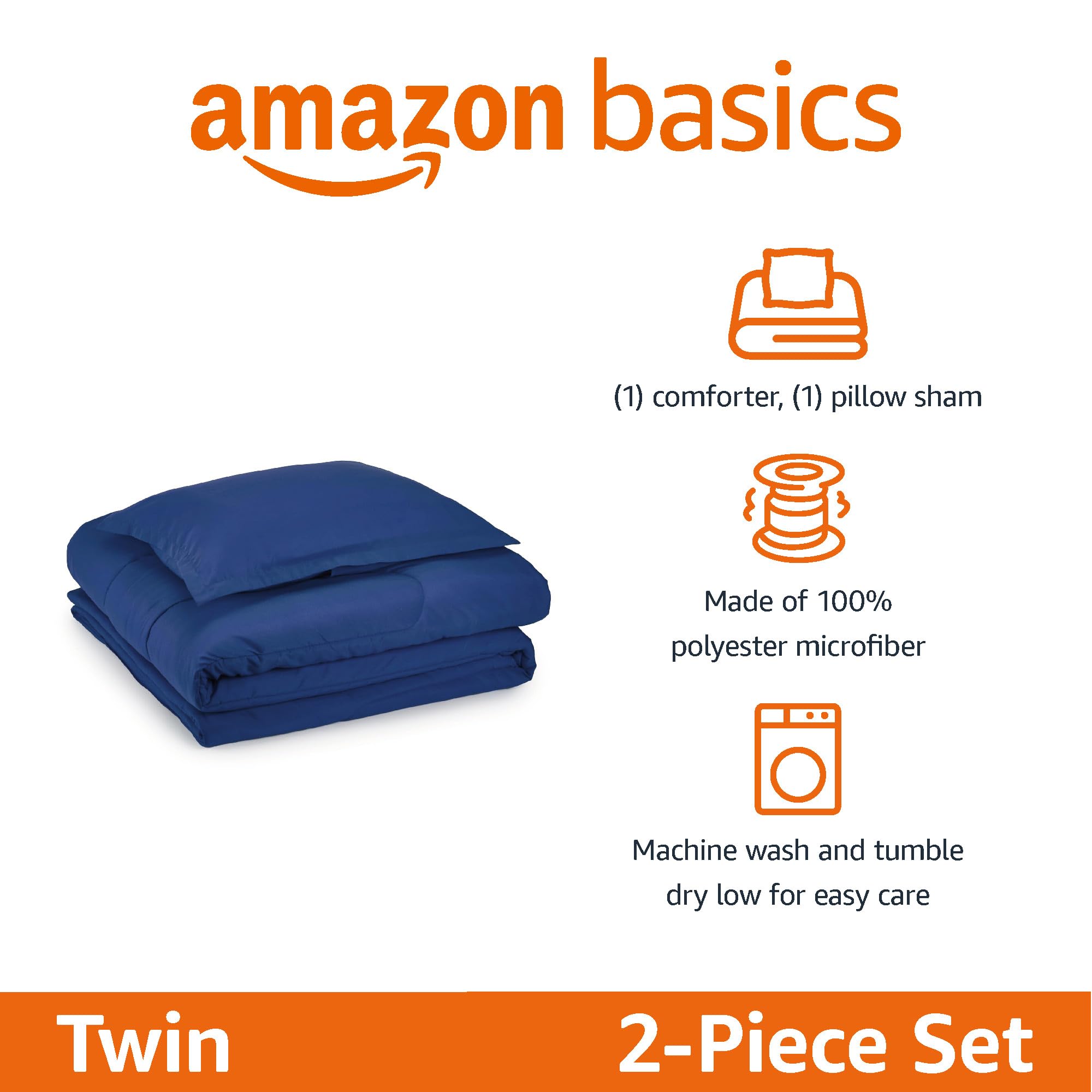 Close-up of Amazon Basics microfiber fabric showing soft texture for all-season use.