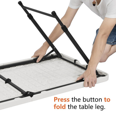 Amazon Basics versatile folding table suitable for events, meetings, and casual gatherings.