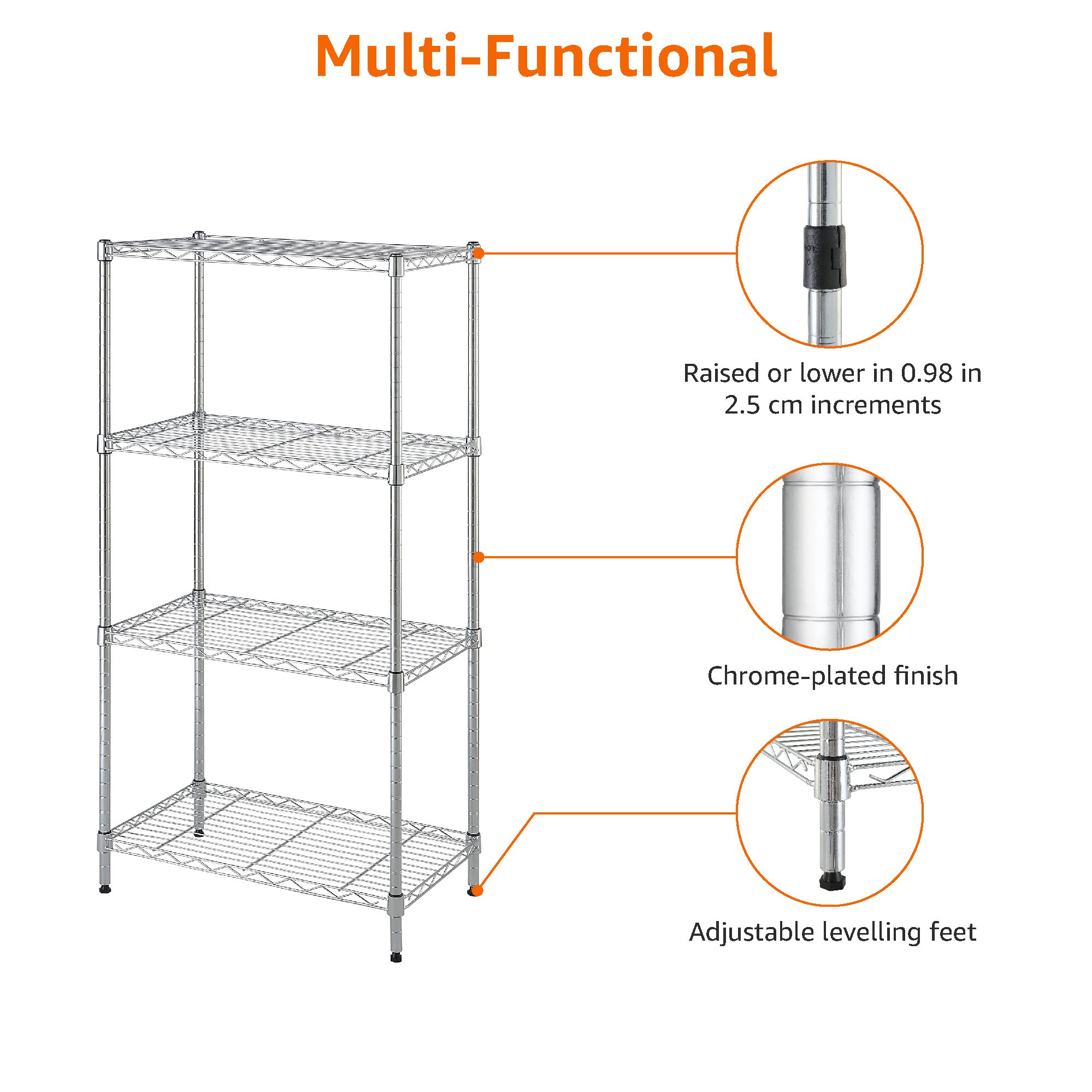 Amazon Basics multi-purpose storage for garage, laundry, kitchen, or playroom